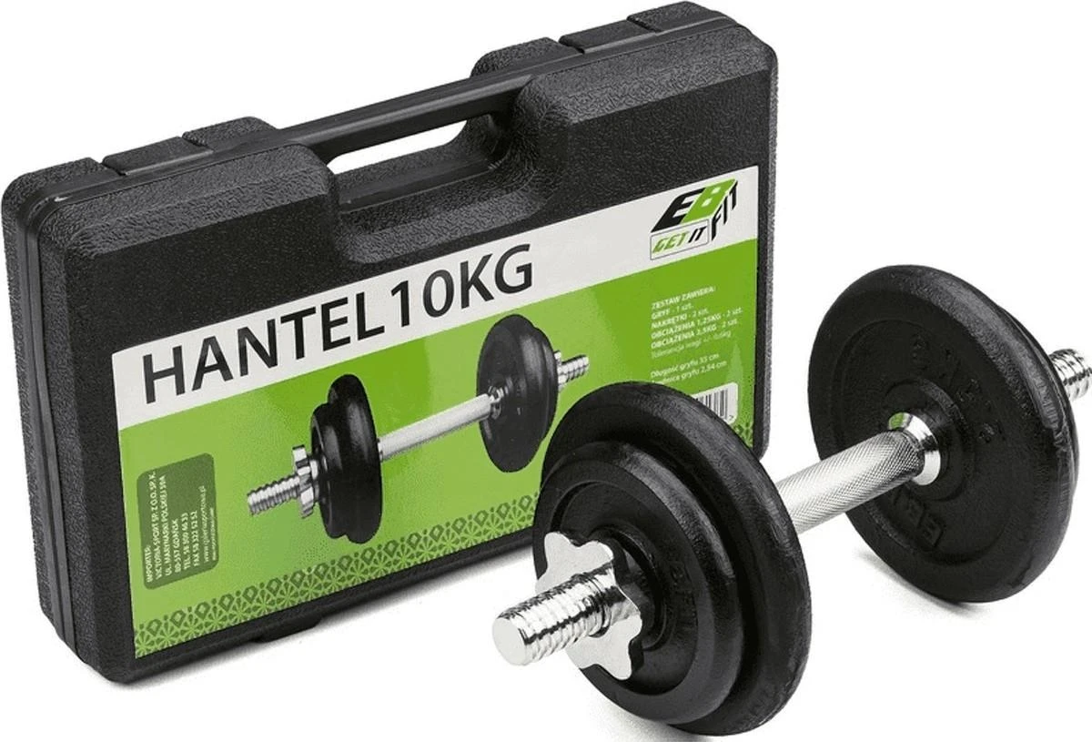 Enero Keičiamo svorios hantelis EB Fit, 10kg