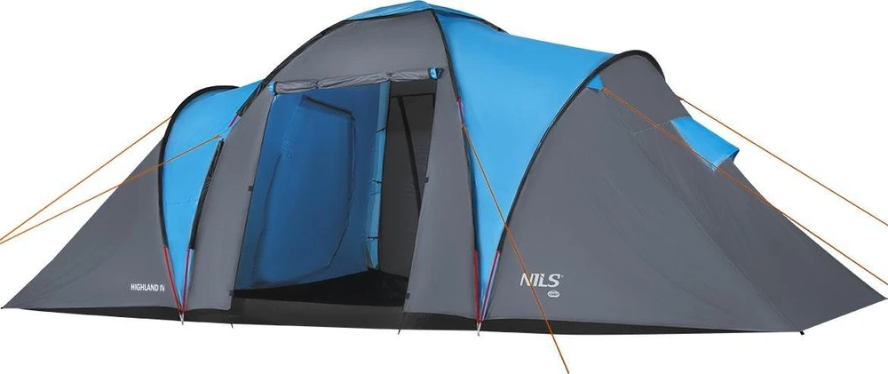 Nils Extreme Kempingo palapinė NC6431 mėlynai pilka Highland IV Nils Camp