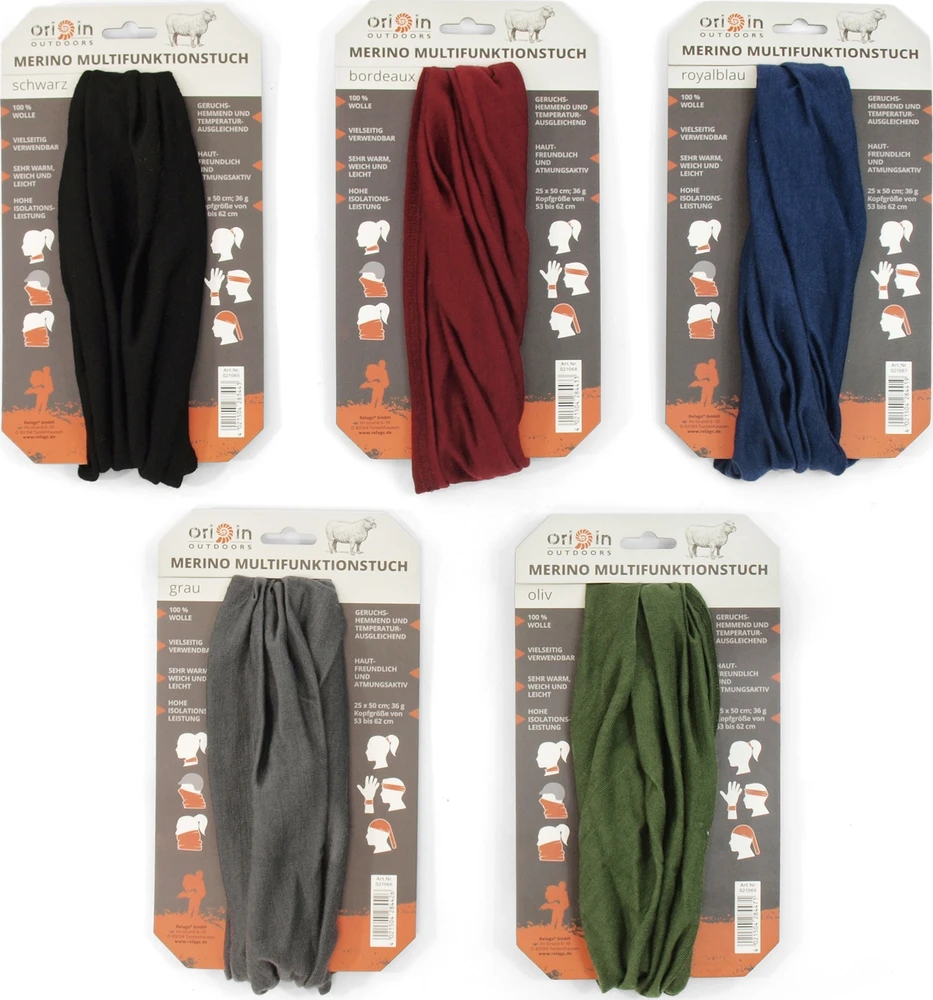 Kepurė Origin Outdoors Multifunctional Merino Headscarf