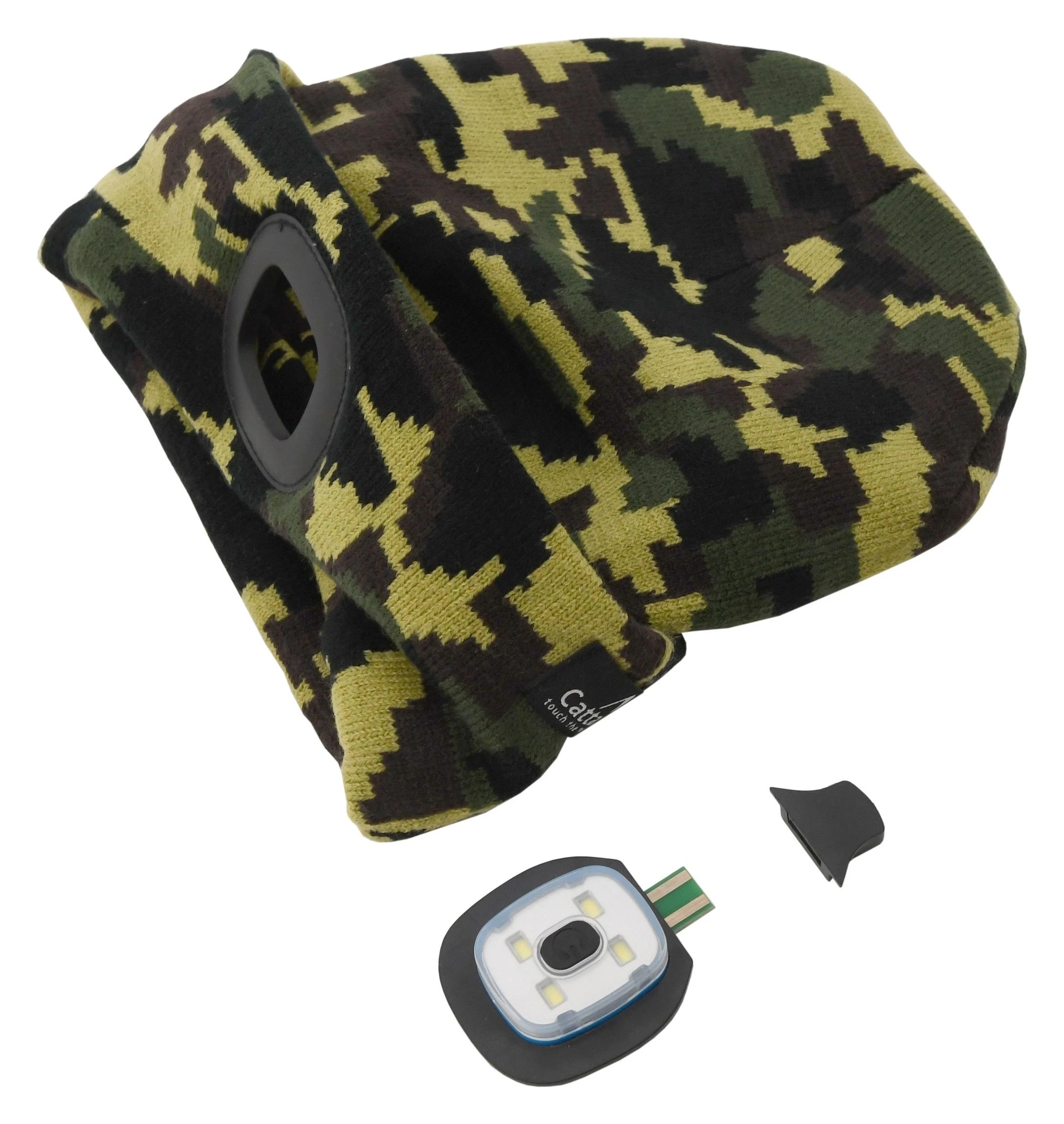 Kepurė su LED žibintuvėliu Cattara Army