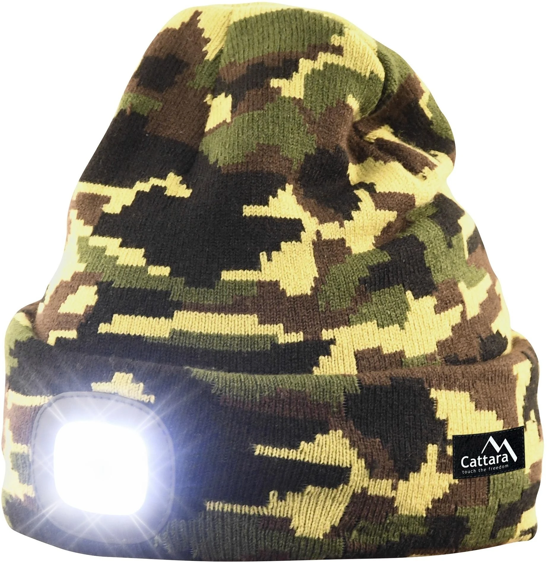 Kepurė su LED žibintuvėliu Cattara Army