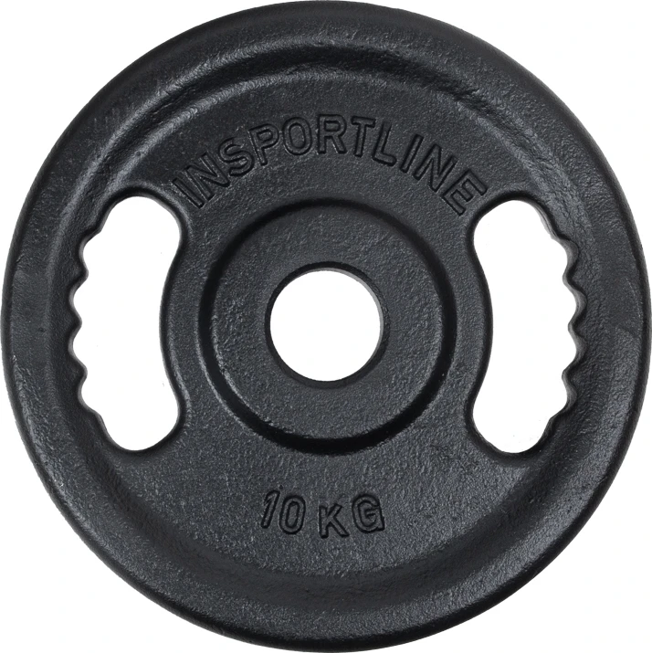 Ketaus olimpinis svorio diskas inSPORTline Castblack OL, 10 kg