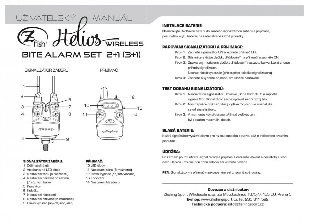 Kandiklio signalizatorius Zfish Bite Helios 1264