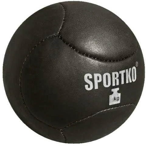 Natūralios odos kimštinis kamuolys SportKO Medbol