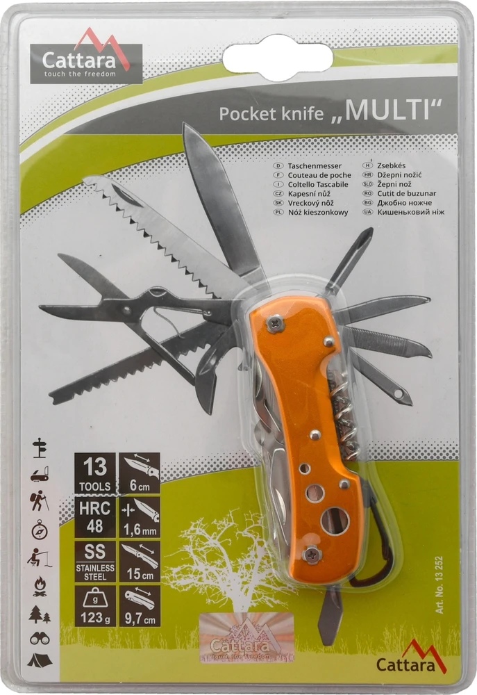 Kišeninis peilis Cattara Multi 10 cm