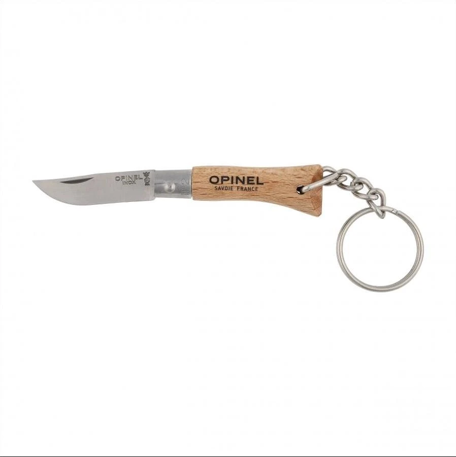 Kišeninis peilis Opinel Nr.2 Buko rankena su pakabuku raktams