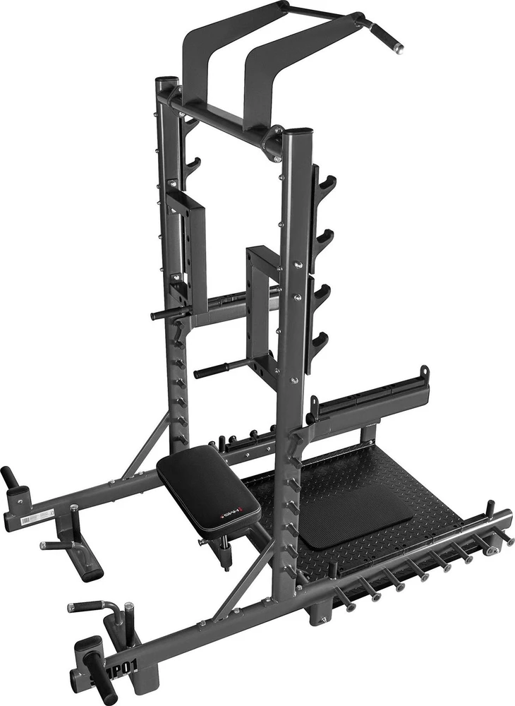 Komercinis daugiafunkcis stovas su svorių kilnojimo ir hip thrust platforma SMP01 HMS