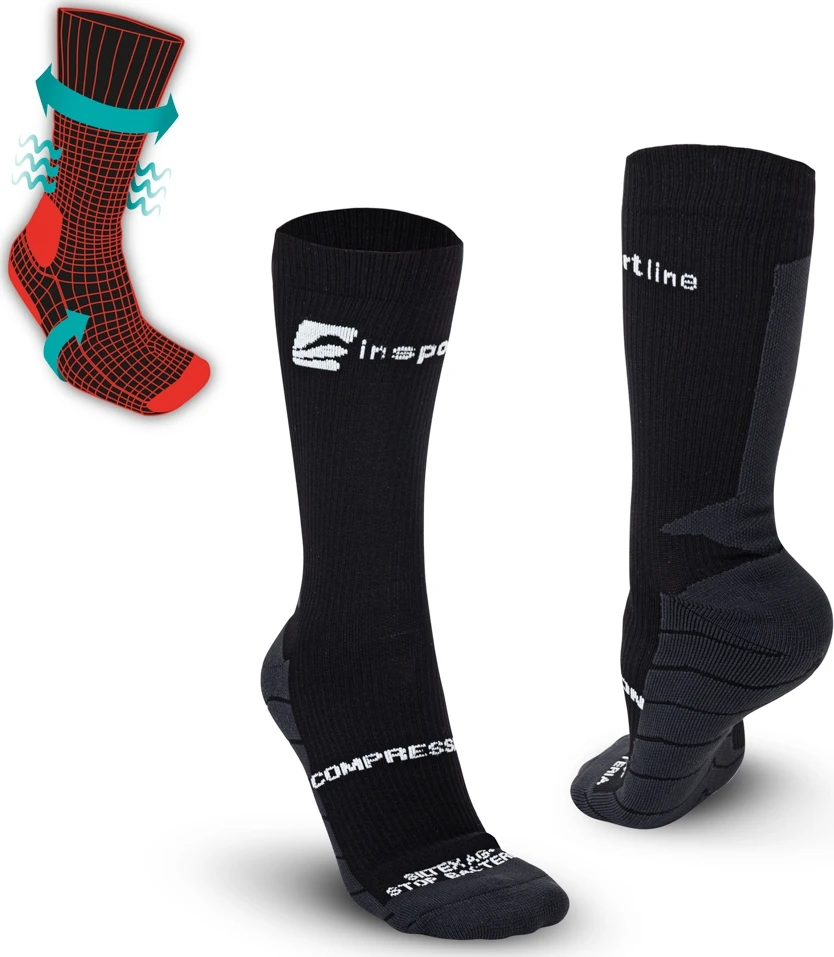 Kompresinės kojinės inSPORTline Compleano AG+