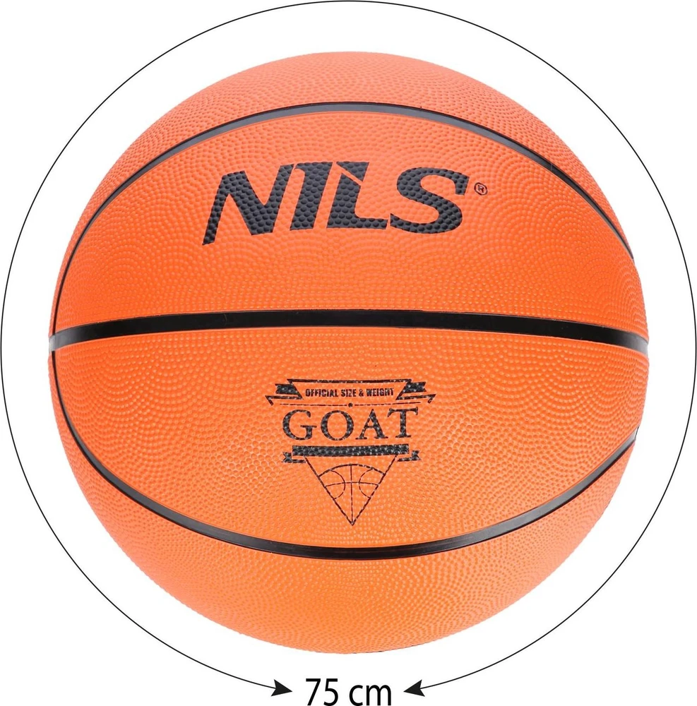 Krepšinio kamuolys Nils GOAT NPK272, oranžinis, 7 dydis