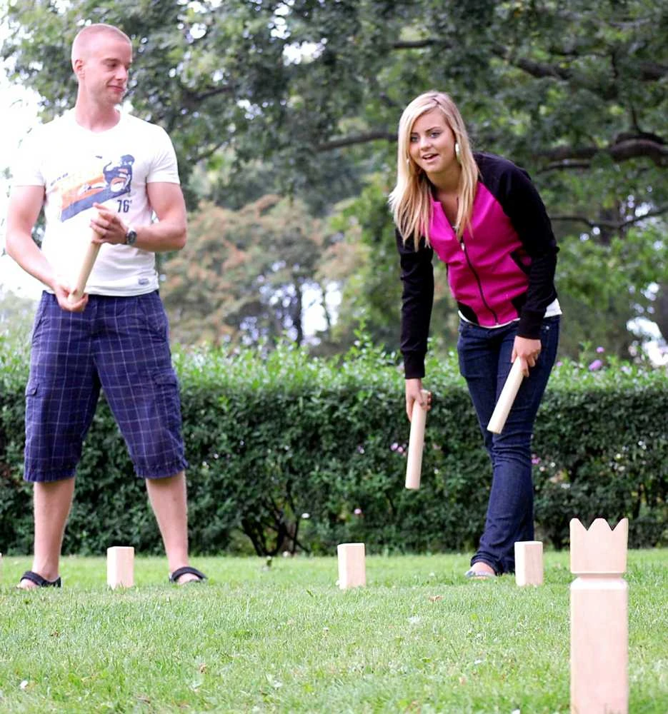Bex Sport Lauko žaidimas Bex Kubb Original, raudonas karalius