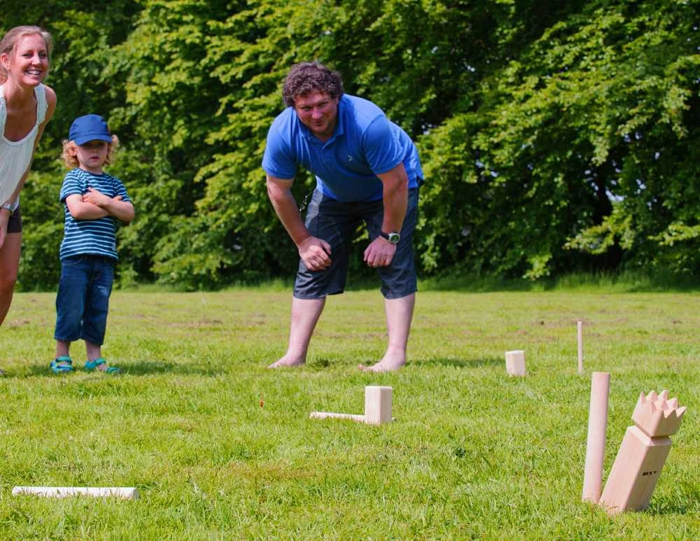 Bex Sport Lauko žaidimas Bex Kubb Original, raudonas karalius