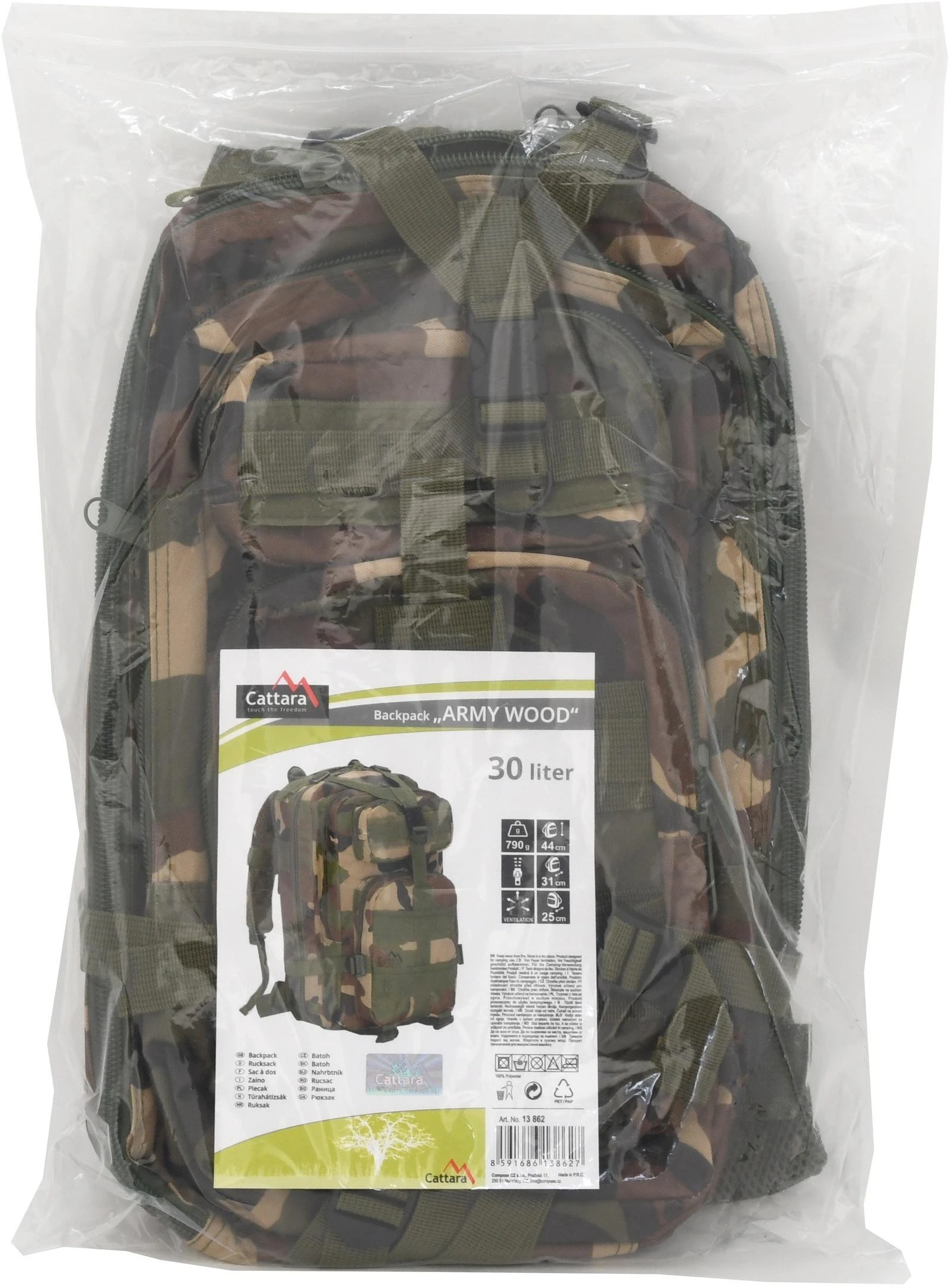 Kuprinė Cattara Army Wood, 30 l