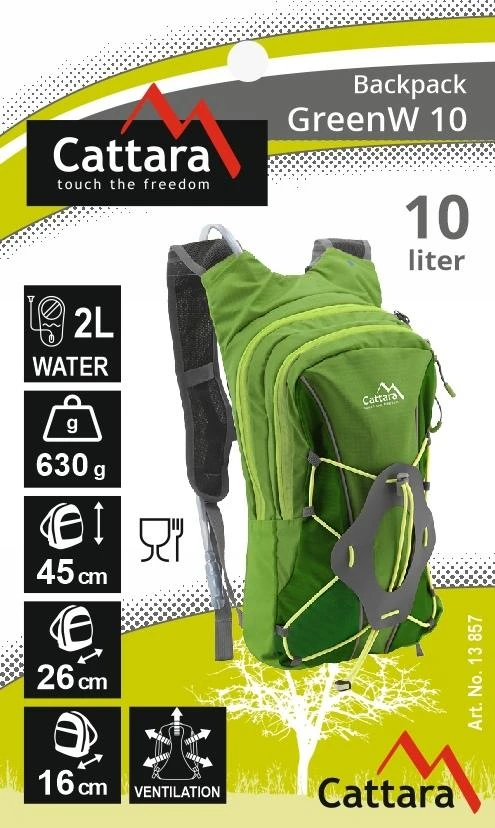 Kuprinė su talpa vandeniui Cattara GreenW 10+2 l
