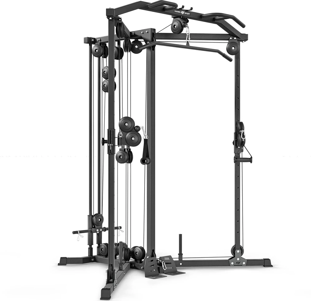 Laisvųjų svorių rėmas su viršutine ir apatine trauka MS-W106 2.0 – Marbo Sport