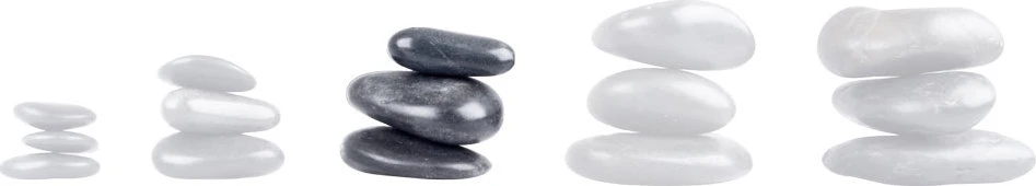 Lavos akmenų rinkinys inSPORTline River Stone 6–8 cm, 3 vnt