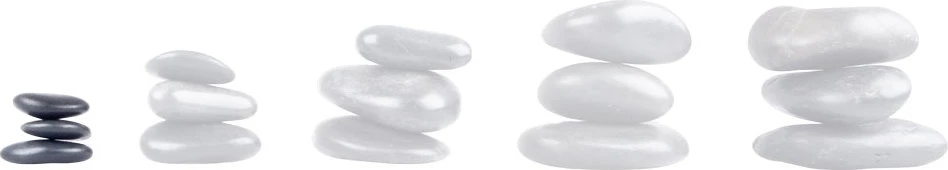 Lavos akmenų rinkinys inSPORTline River Stone 2-4 cm, 3 vnt