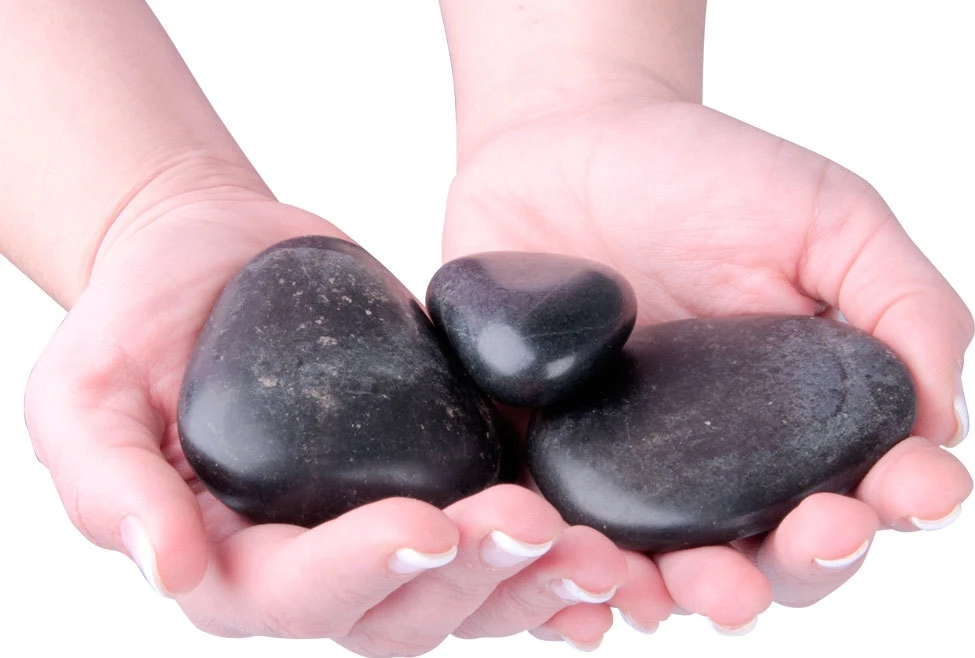 Lavos akmenų rinkinys inSPORTline River Stone 6–8 cm, 3 vnt