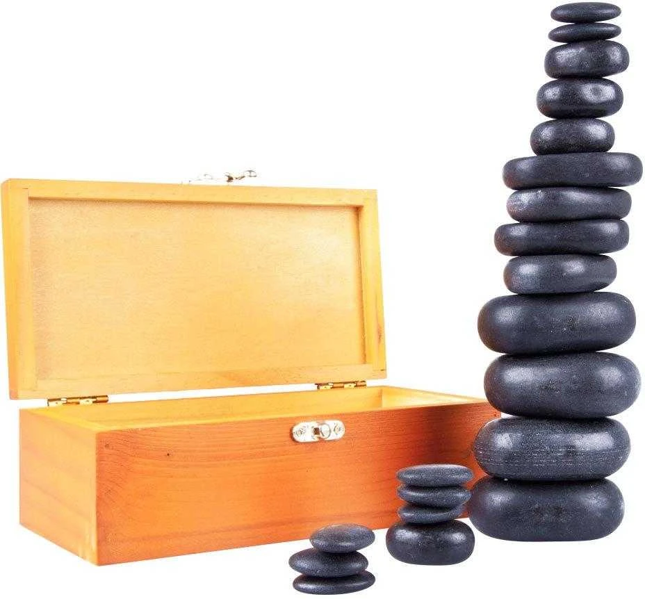 Lavos masažinių akmenų rinkinys inSPORTline Basalt Stone 20vnt.
