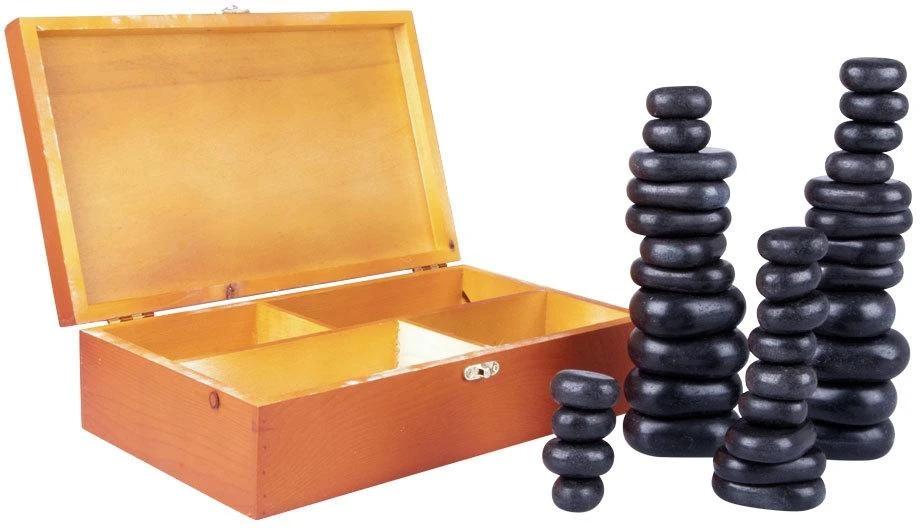 Lavos masažinių akmenų rinkinys inSPORTline Basalt Stone 36vnt.