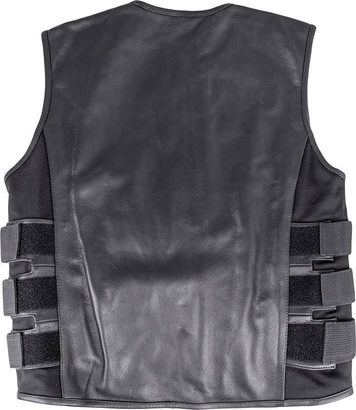 Leather Motorcycle Vest W-TEC Trabacho