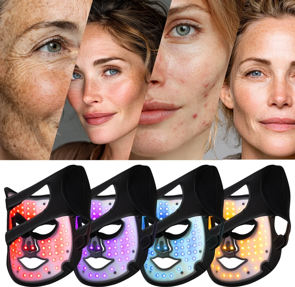 LED Infrared Light Therapy Face Mask inSPORTline Radora