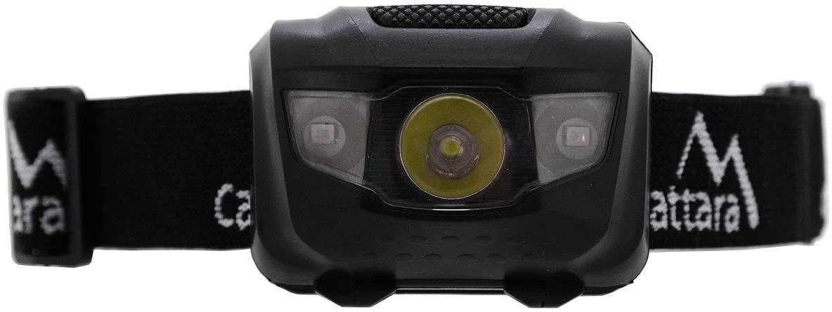 LED žibintuvėlis ant galvos Cattara – juodas, 80 lm