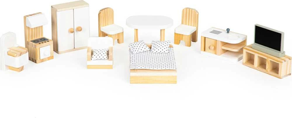 Ecotoys Lėlių namelis medinis Emma residence