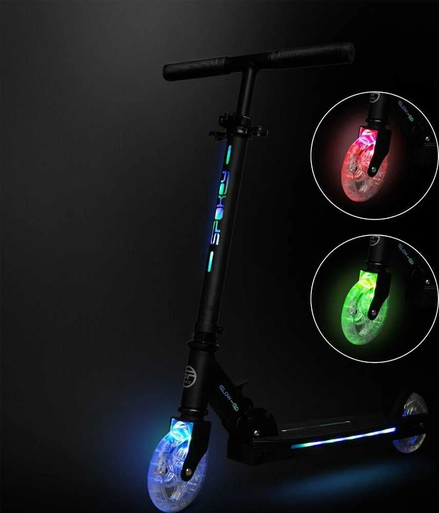Šviečiantis paspirtukas Spokey GLOW-GO