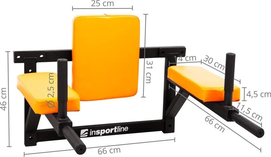 Lygiagratės montuojamos prie sienos inSPORTline RK120