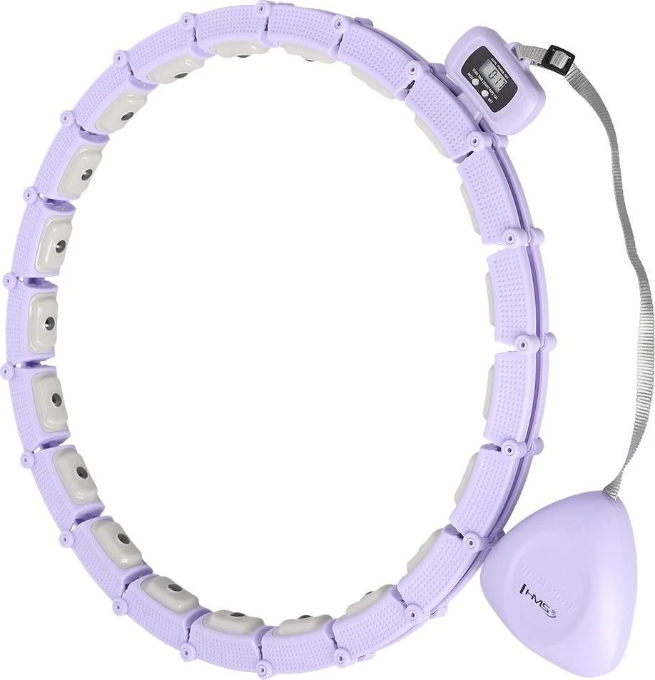 Magnetinis hula lankas HHM14 su svoriu ir skaitikliu, violetinis HMS