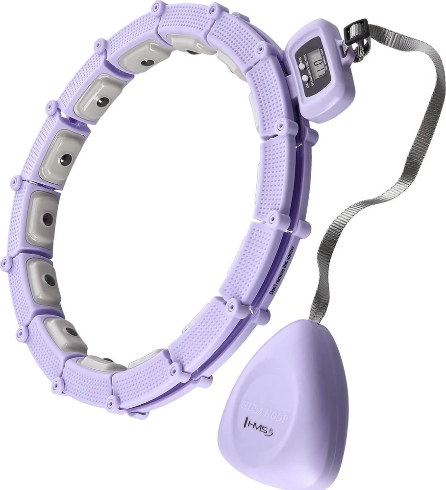 Magnetinis hula lankas HHM14 su svoriu ir skaitikliu, violetinis HMS