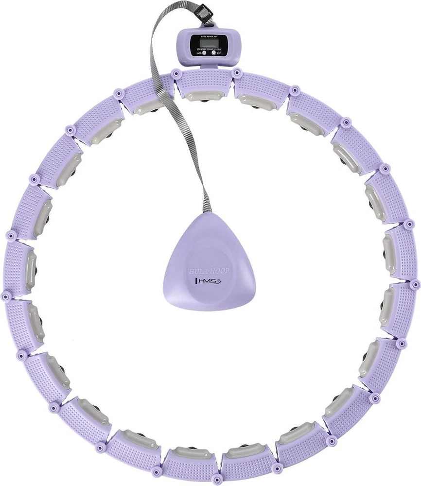 Magnetinis hula lankas HHM14 su svoriu ir skaitikliu, violetinis HMS