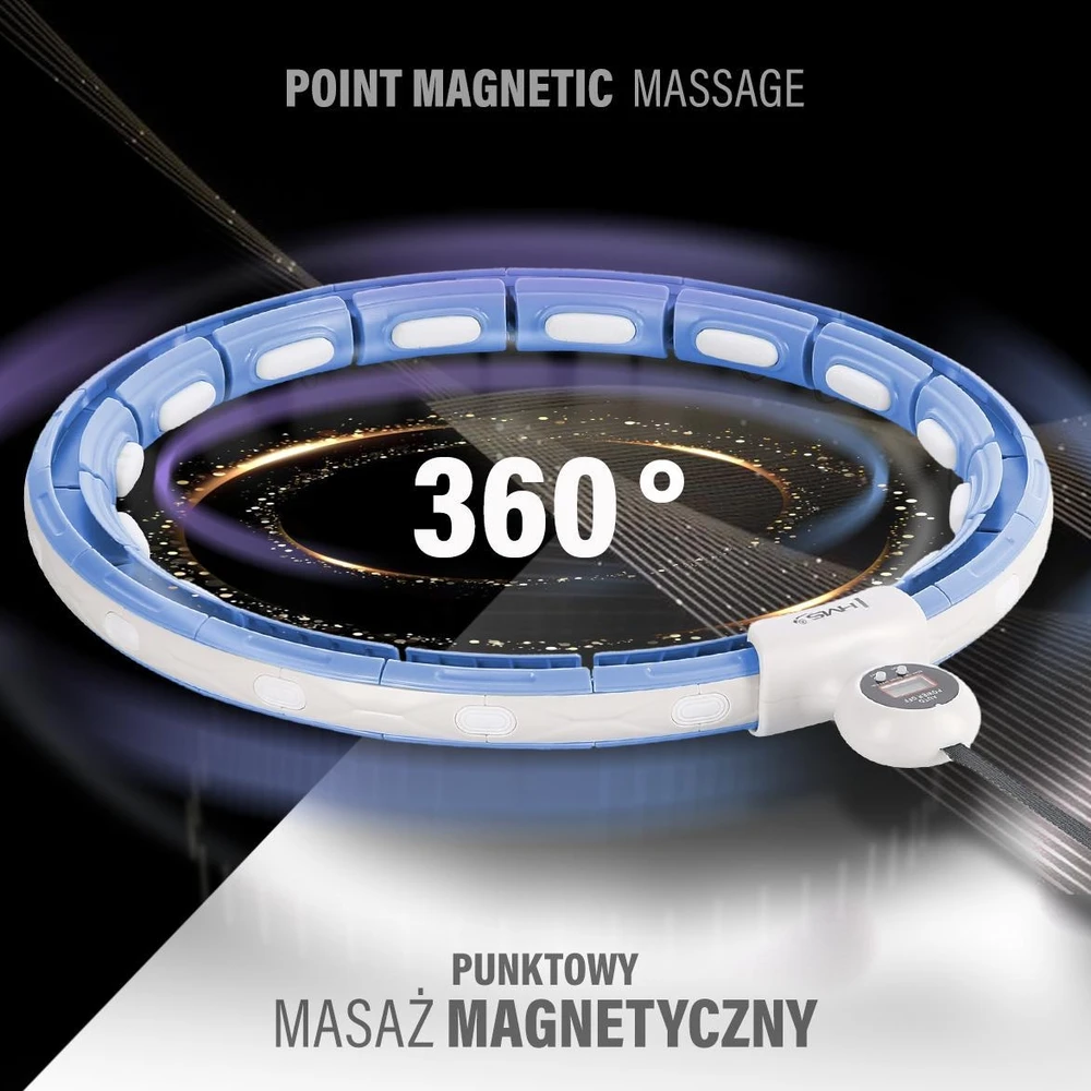 Magnetinis lankas su svoriu ir skaitikliu HHM15 HMS, mėlynas