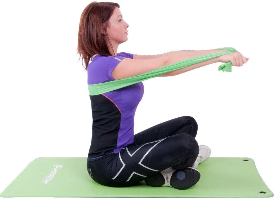 Mankštos juosta be latekso inSPORTline MorpoRoll 550cm (sunkus++)