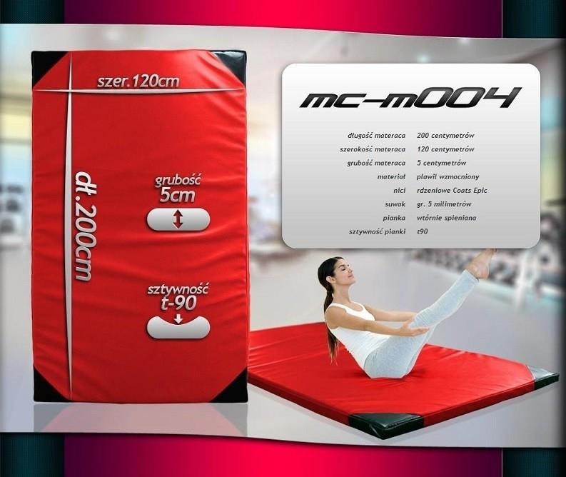 Marbo Sport Gimnastikos čiužinys Marbo MC-M004 PRO T90 200x120x5cm - Raudona