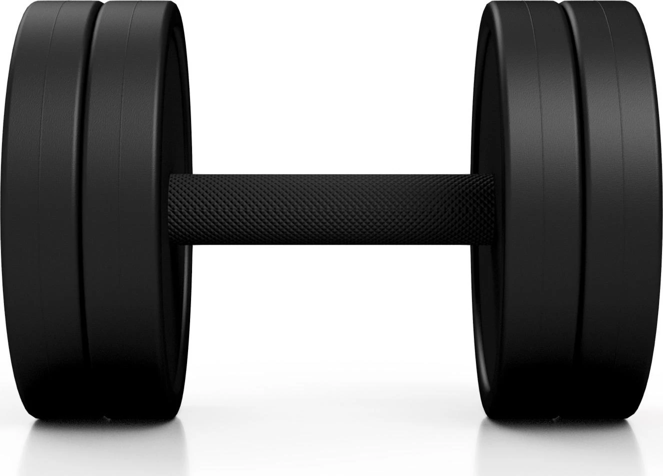 Marbo Sport Gumuotas hantelis Marbo - 12,5kg, juodas