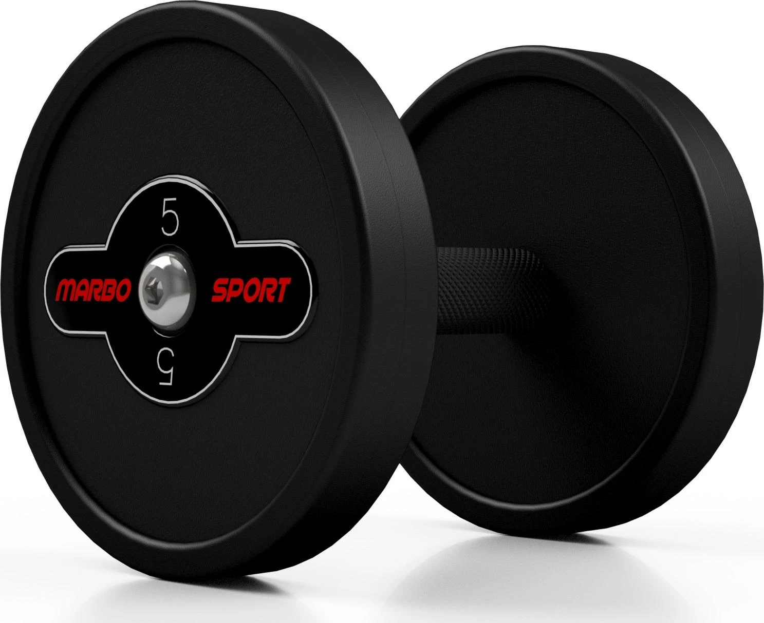 Marbo Sport Gumuotas hantelis Marbo - 12,5kg, juodas