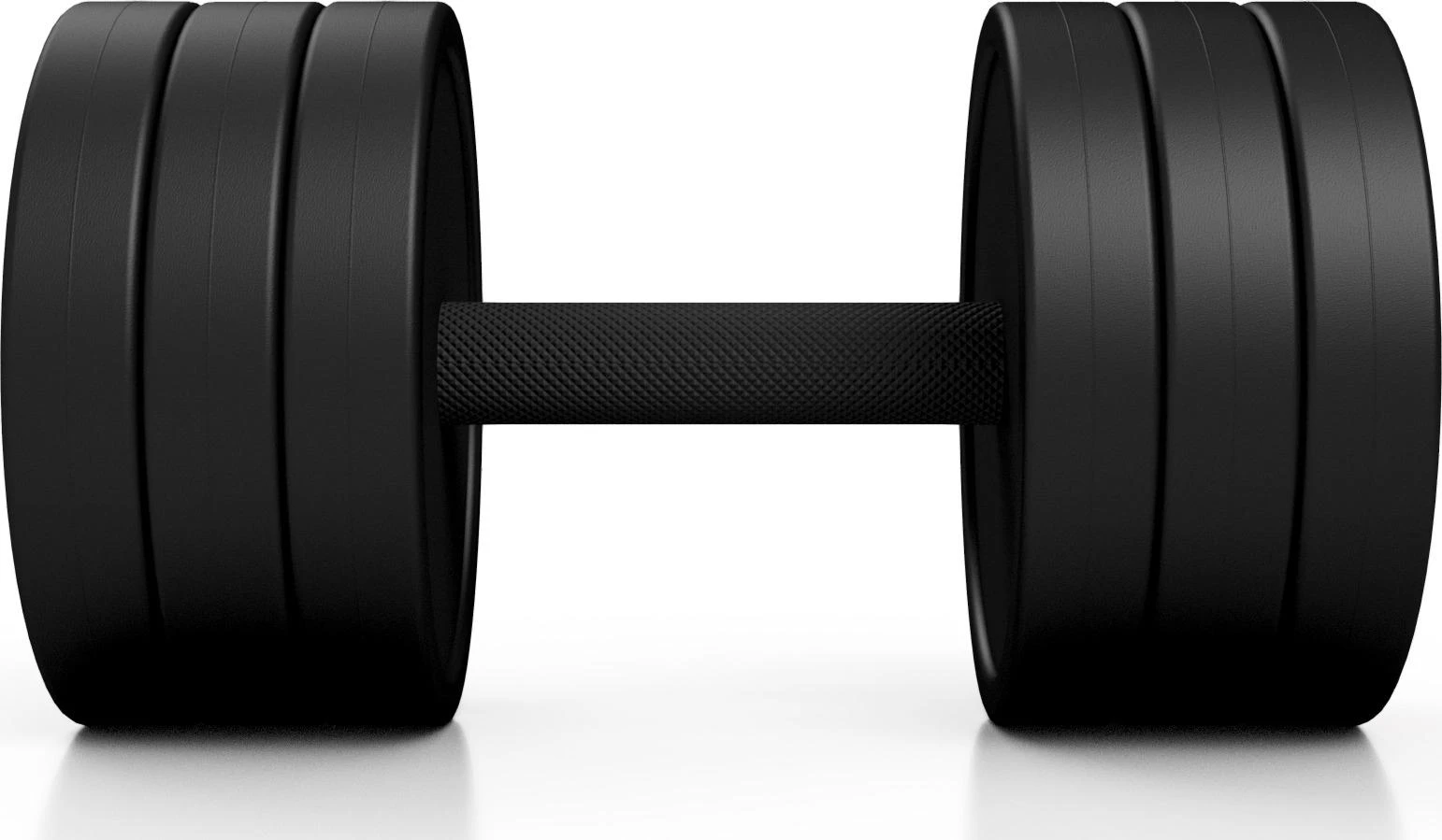 Marbo Sport Gumuotas hantelis Marbo - 22,5kg, juodas