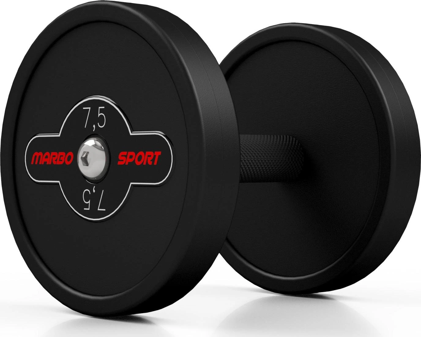 Marbo Sport Gumuotas hantelis Marbo - 7,5kg, juodas