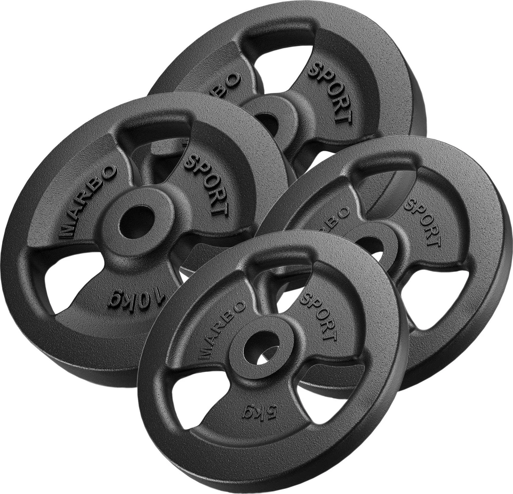Marbo Sport Ketaus svorių rinkinys Marbo, 30 kg / 2x10 kg + 2x5 kg