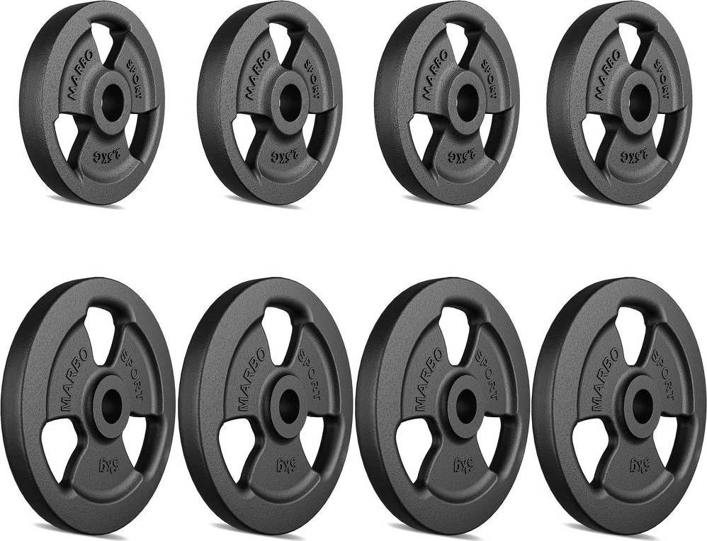 Marbo Sport Ketaus svarsčių rinkinys Marbo, 30 kg / 4x5 kg + 4x2,5kg