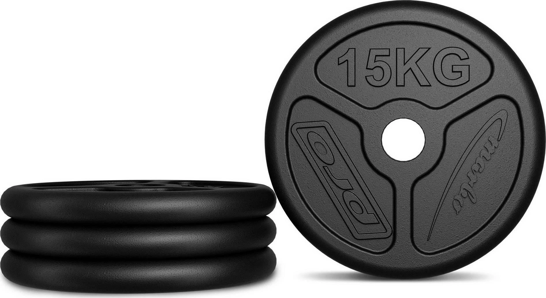 Marbo Sport Ketaus svorių komplektas Marbo MW-2x15KG_2x10KG_2x5KG-OLI, 60kg / 2x15kg + 2x10kg + 2x5kg