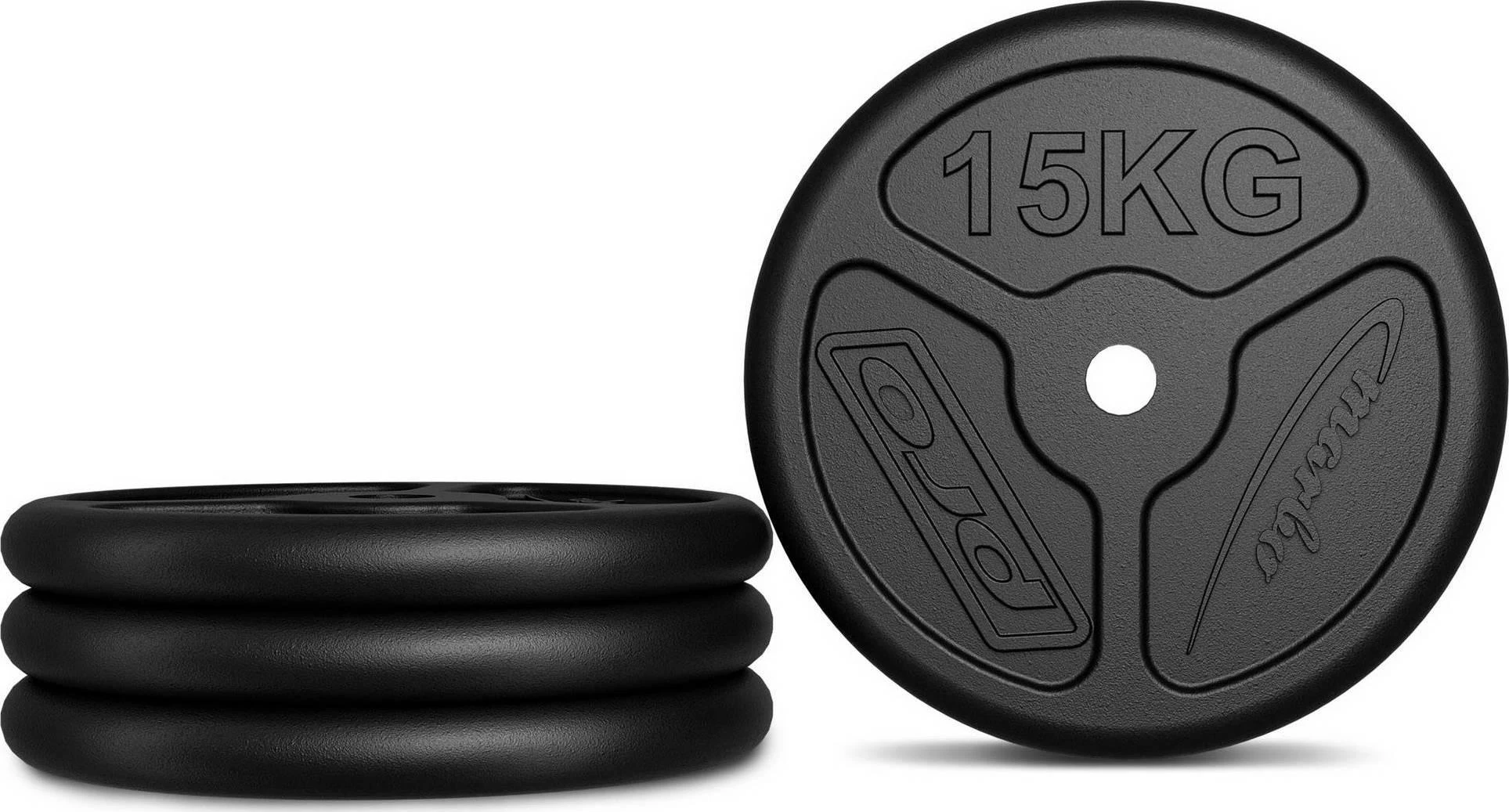 Marbo Sport Ketaus svorių komplektas Marbo, 60kg / 2x15kg + 2x10kg + 2x5kg