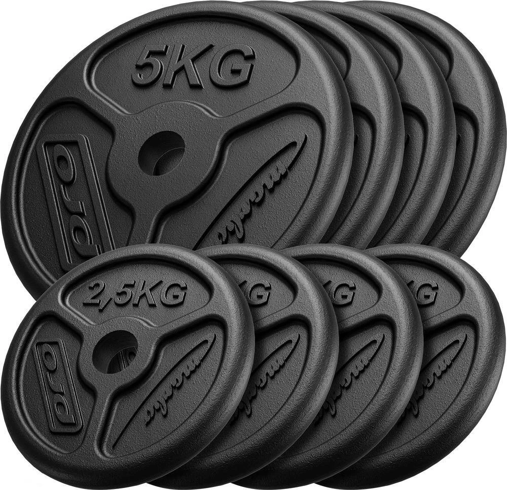 Marbo Sport Ketaus svorių rinkinys Marbo Slim, 30 kg / 4x5 kg + 4x2,5kg