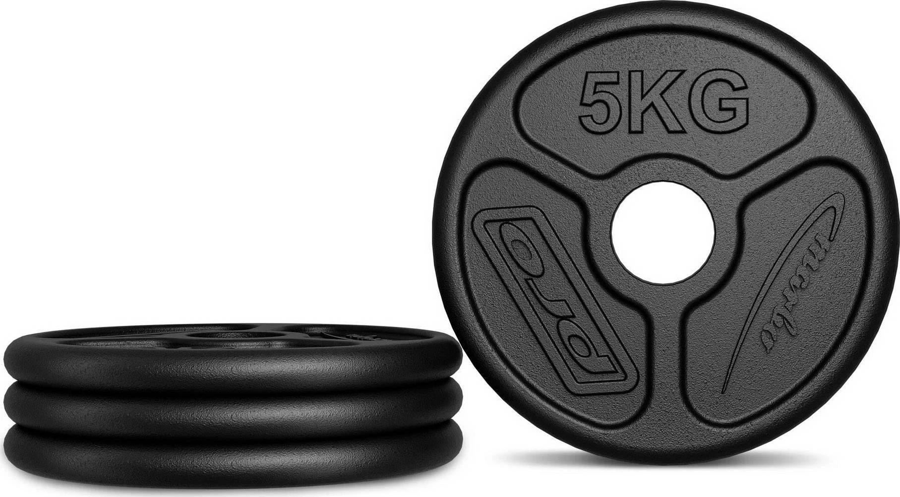 Marbo Sport Olimpinių ketaus svorių komplektas Marbo, 30kg / 4x5kg + 2x2.5kg + 4x1.25kg