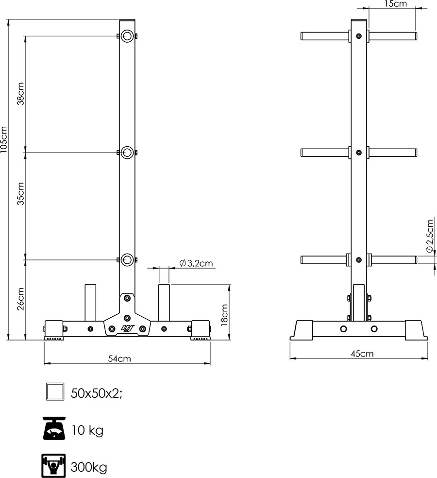 Svarmenų stovas Marbo Sport MS-S103 2.0