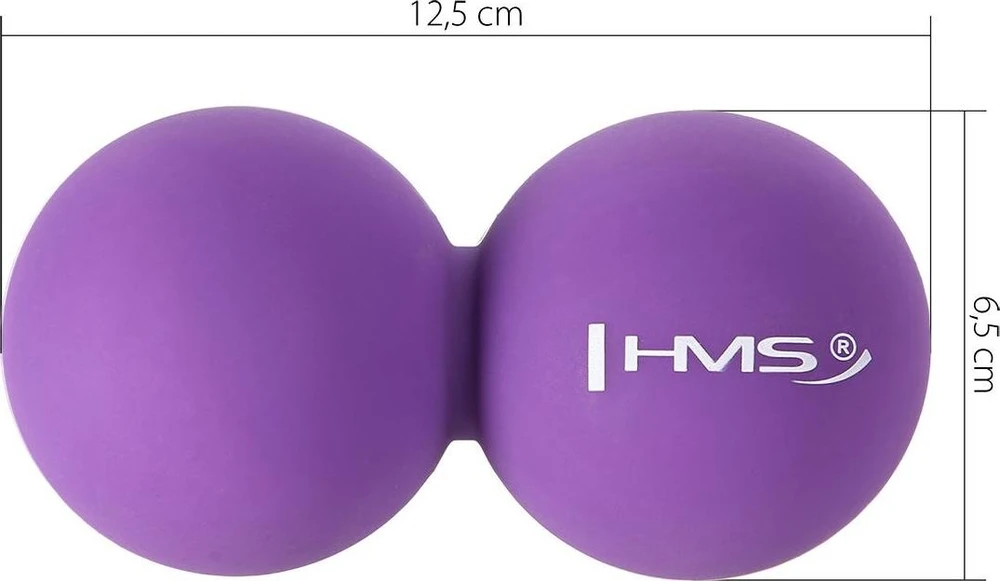 Masažinis kamuoliukas HMS BLC01, violetinis