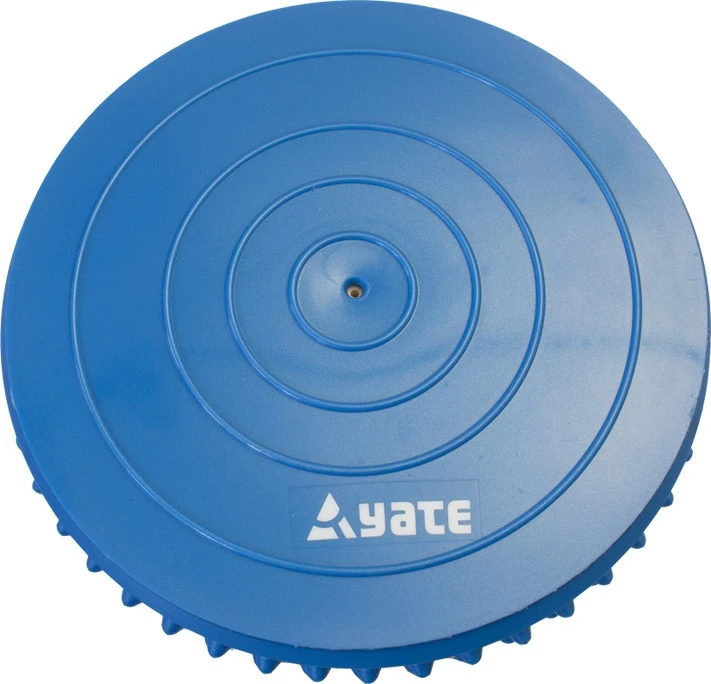 Masažo kamuoliukas Yate Spiky Half Ball, 16 cm – mėlynas