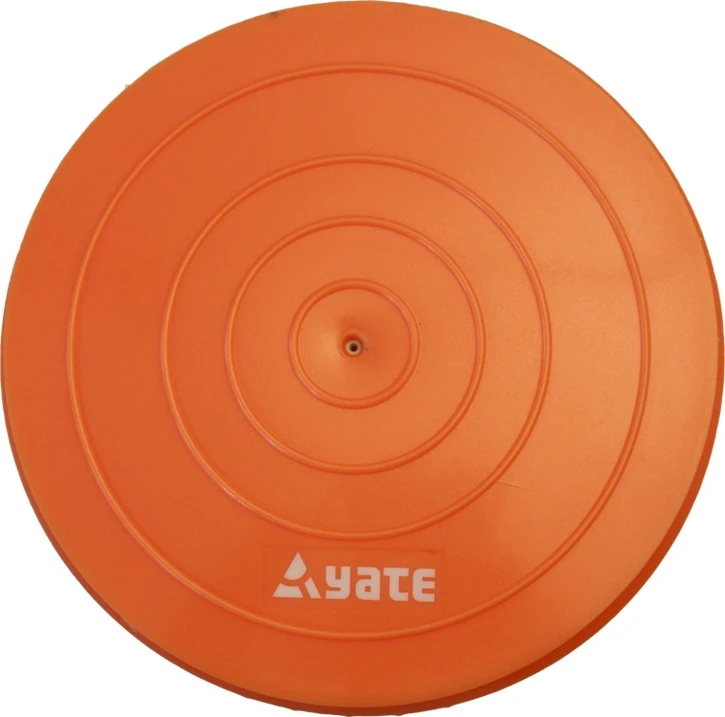 Masažinis kamuoliukas Yate Spiky Half Ball, 16 cm, oranžinis
