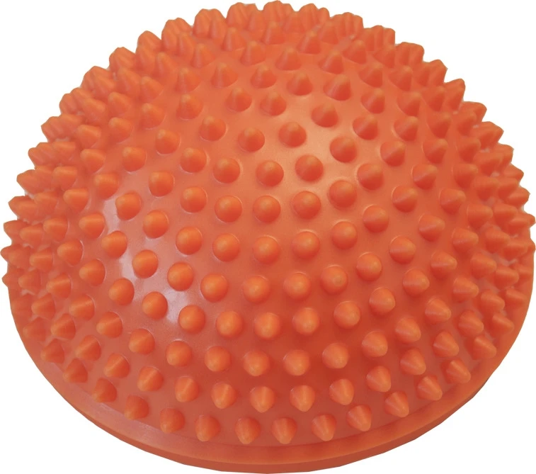 Masažinis kamuoliukas Yate Spiky Half Ball, 16 cm, oranžinis